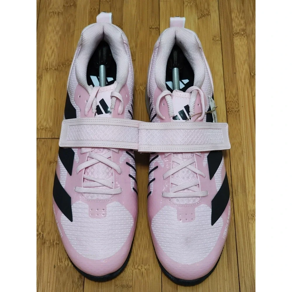 Adidas Adipower 3 Pink Black Men Size 14 Weightlifting Gym Workout Shoes JP9873